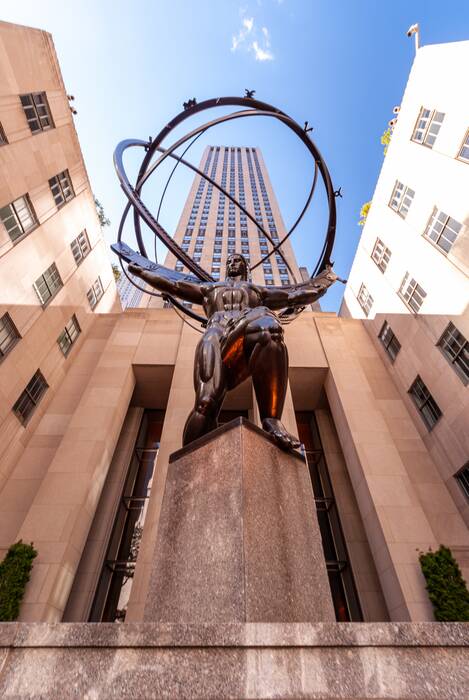 Rockefeller Plaza, uno de los monumentos de Nueva York