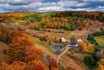 Vermont in autumn, best road trip from New York City