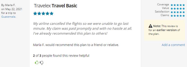 Travelex review, travel insurance policies