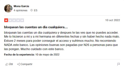 Problemas con N26