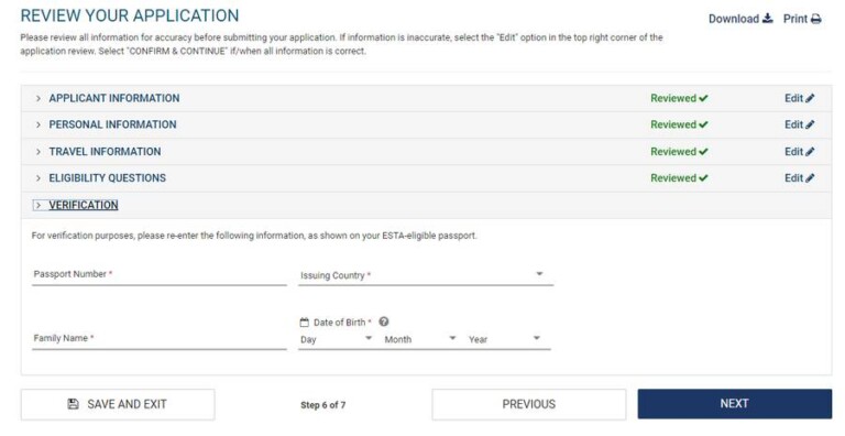 Application for an ESTA to the USA [Step-by-Step]