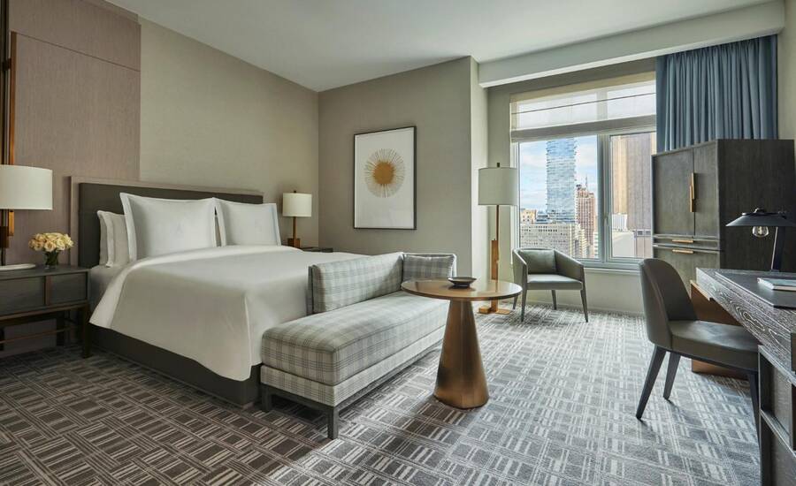 Una suite del Four Seasons Hotel, uno de los hoteles de lujo en New York en Manhattan
