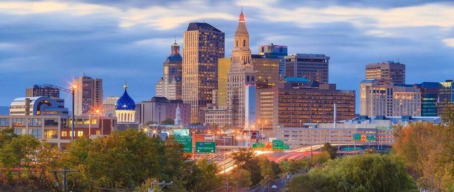 Hartford, CT, ciudades próximas a Nueva York