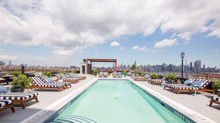 The Williamsburg Hotel, best hotel with pool in nyc