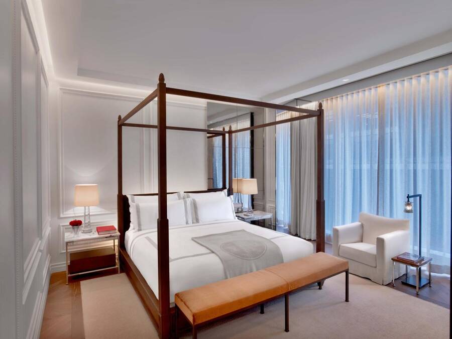 Una habitación del hotel de lujo Baccarat Hotel en Nueva York