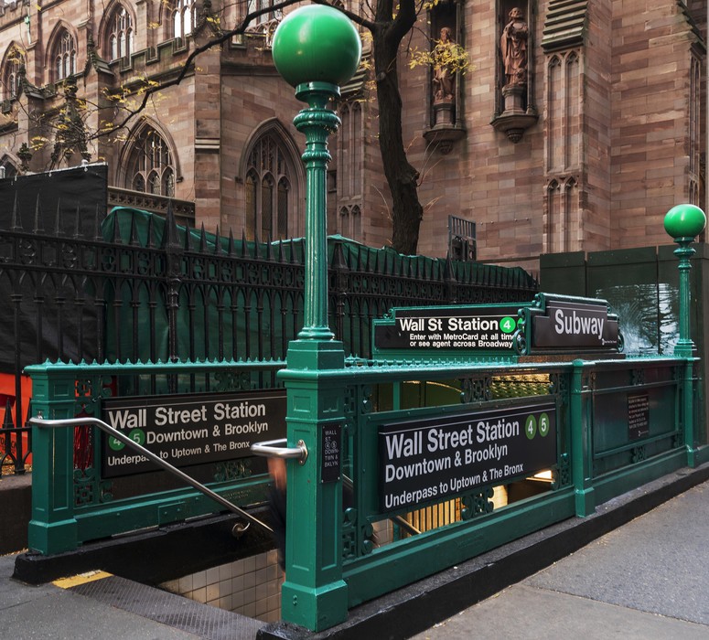 Wall Street subway station, how to use the new york city subway