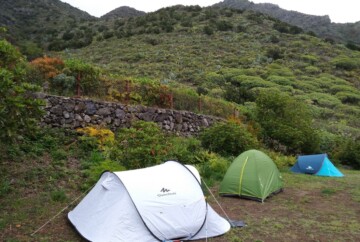 Los Pedregales, campsites in Tenerife