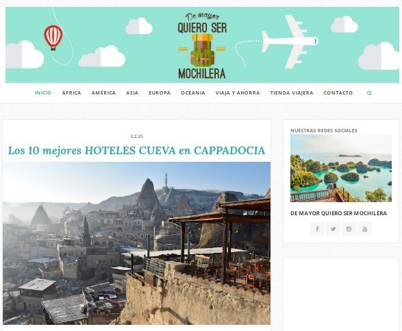 De Mayor Quiero ser Mochilera, mejores blogs viajes en Español
