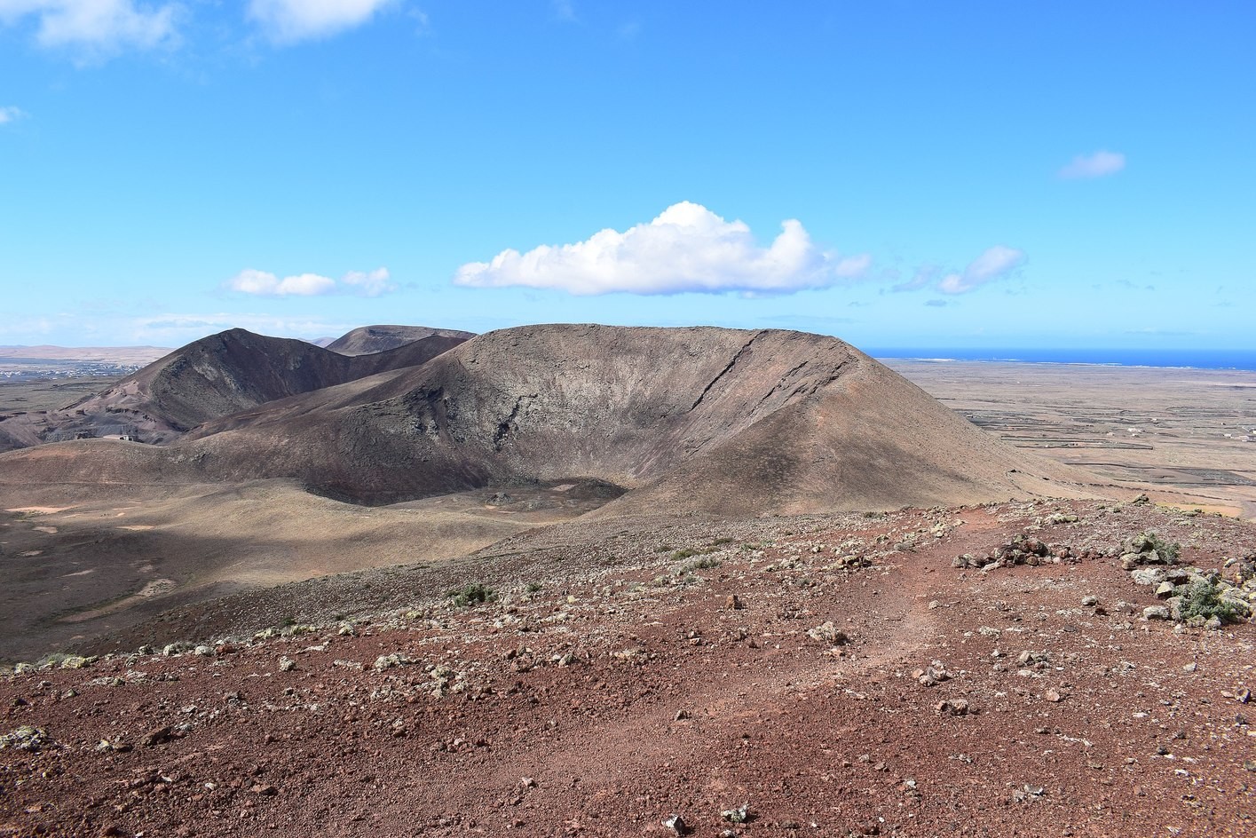 Volcán Las Calderas, uno de los volcanes en Fuerteventura con las mejores vistas