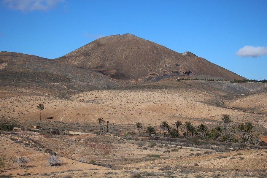 Volcán de la Arena, uno de los puntos en la ruta de los volcanes en Fuerteventura