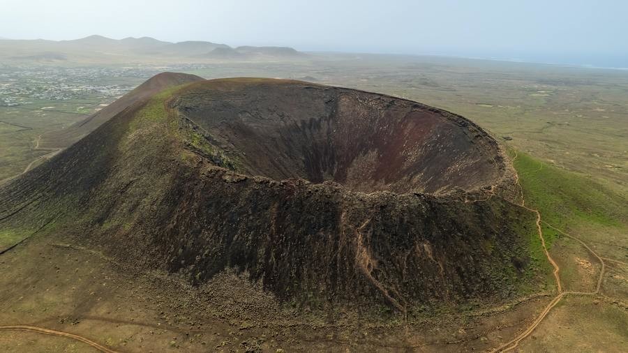 Cráter del Volcán Calderón Hondo en Fuerteventura