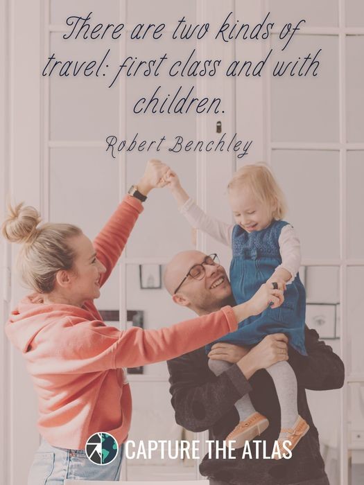 There are two kinds of travel: first class and with children
