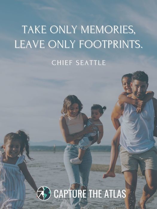 Take only memories, leave only footprints