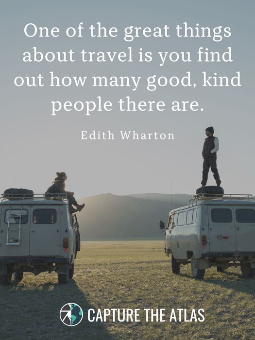 One of the great things about travel is you find out how many good, kind people there are