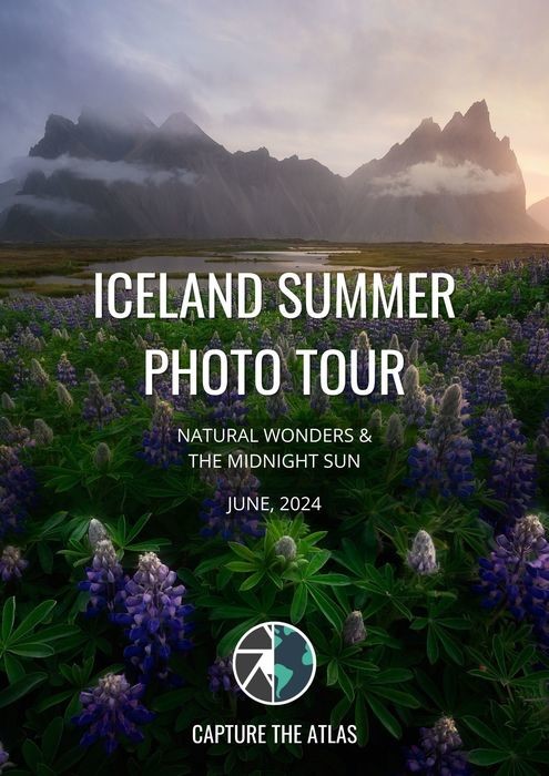 Iceland summer photo tour brochure front page