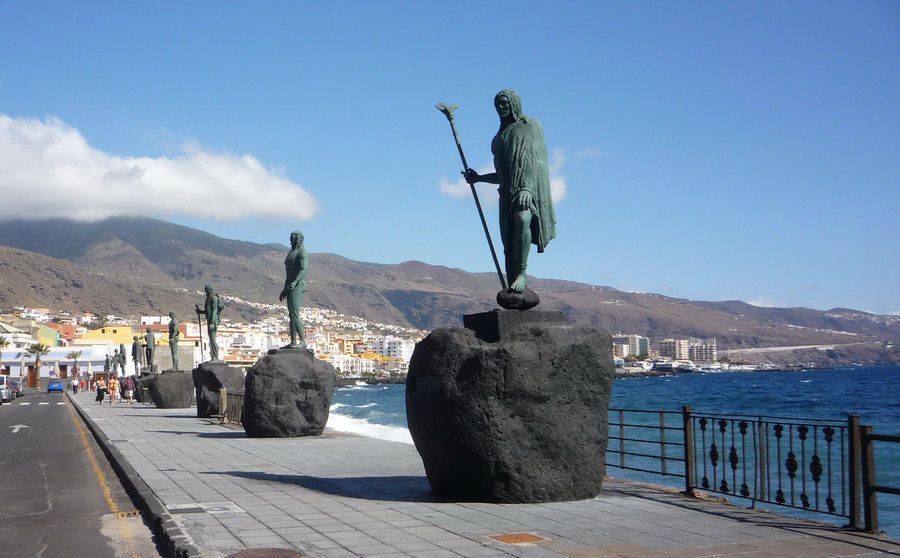 Los Menceyes Guanches statues, things to do in candelaria