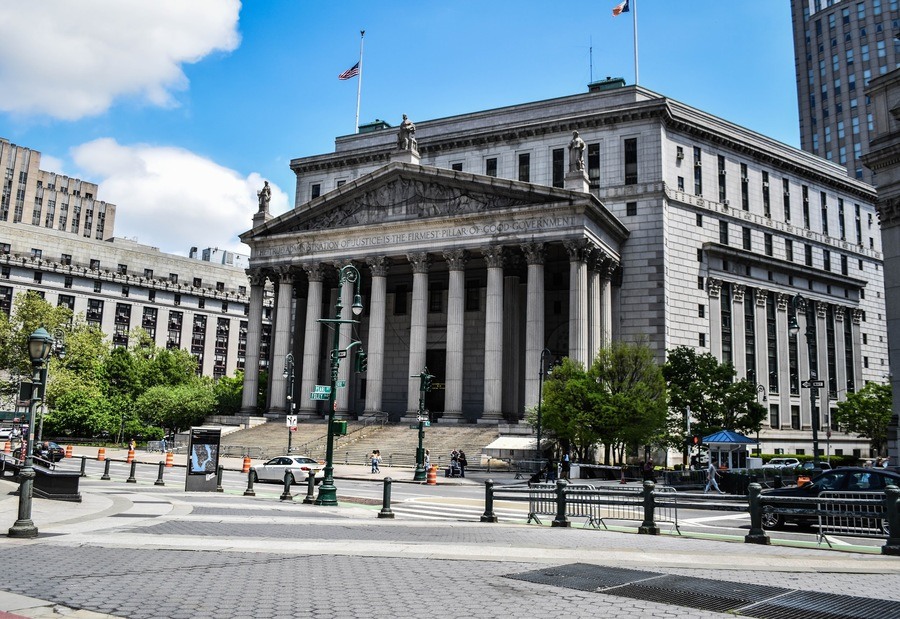 Ayuntamiento y el New York County Courthouse, Lower Manhattan