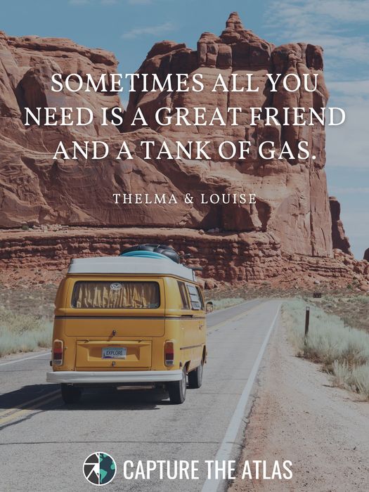 road trip quotes friends