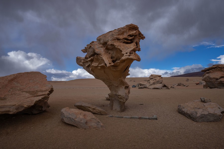 Rock formation in the desert