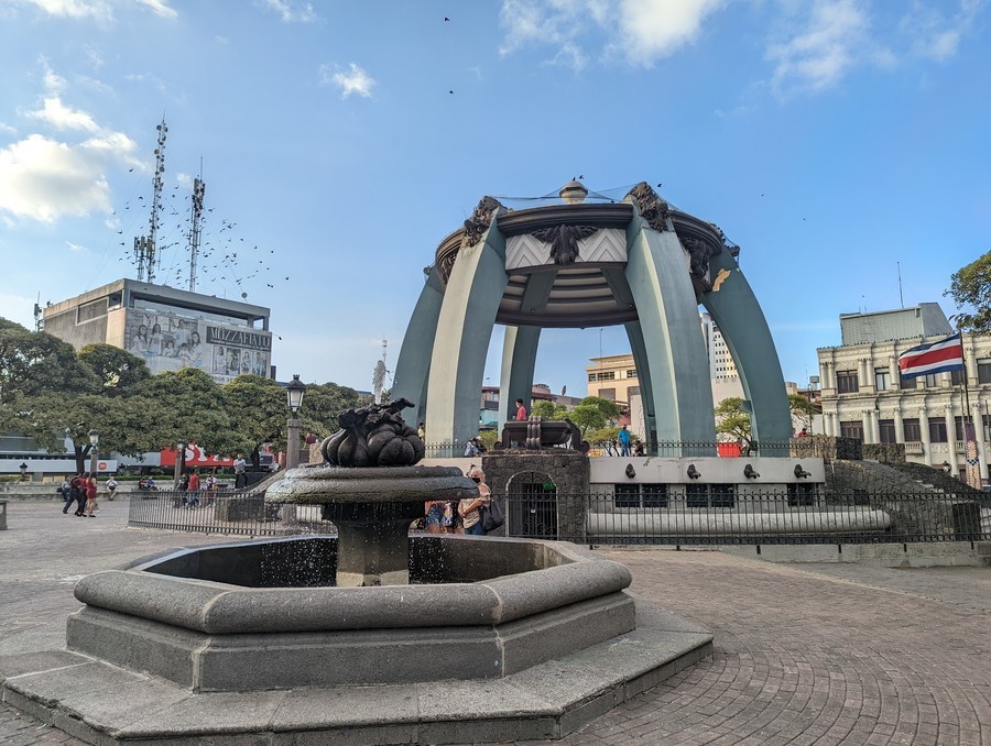 Parque Central, another good place to visit in San José, Costa Rica