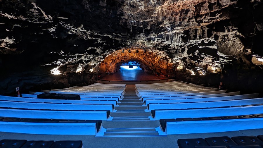 It really worth it to watch a show in the Jameos del Agua Auditorium