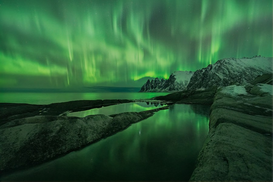 Senja Northern Lights, aurora borealis in canada