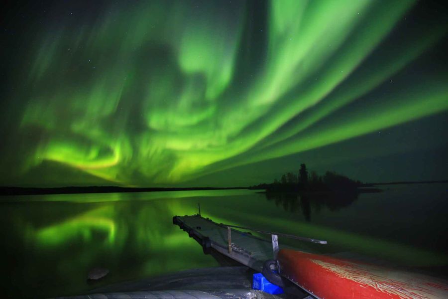 Yellowknife Auroras Boreales en Canadá
