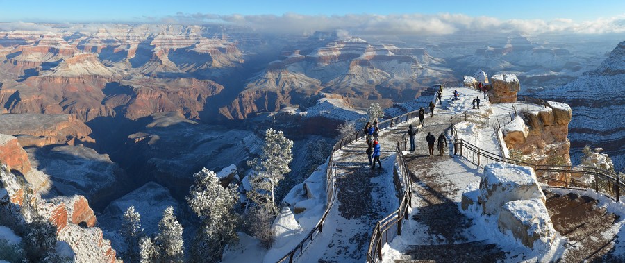Canyon viewpoint, best winter activities at grand canyon