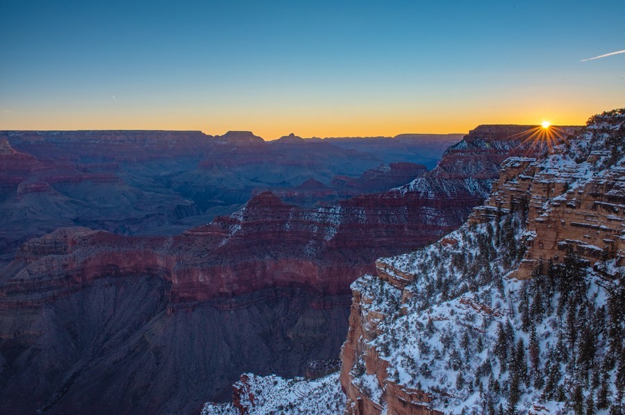 Mather Point, best things to do at the Grand Canyon in winter