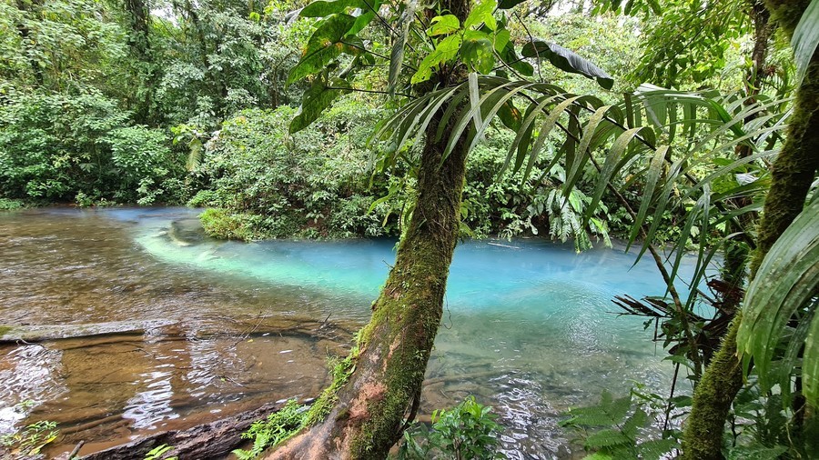 Beautiful places in Río Celeste, Costa Rica