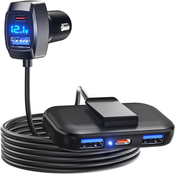 Adaptador de coche multipuerto, uno de los regalos útiles para road trips