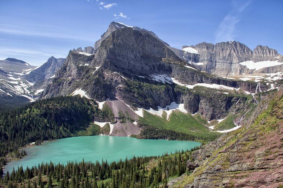 Grinnell Glacier Trail, best mountain hiking usa