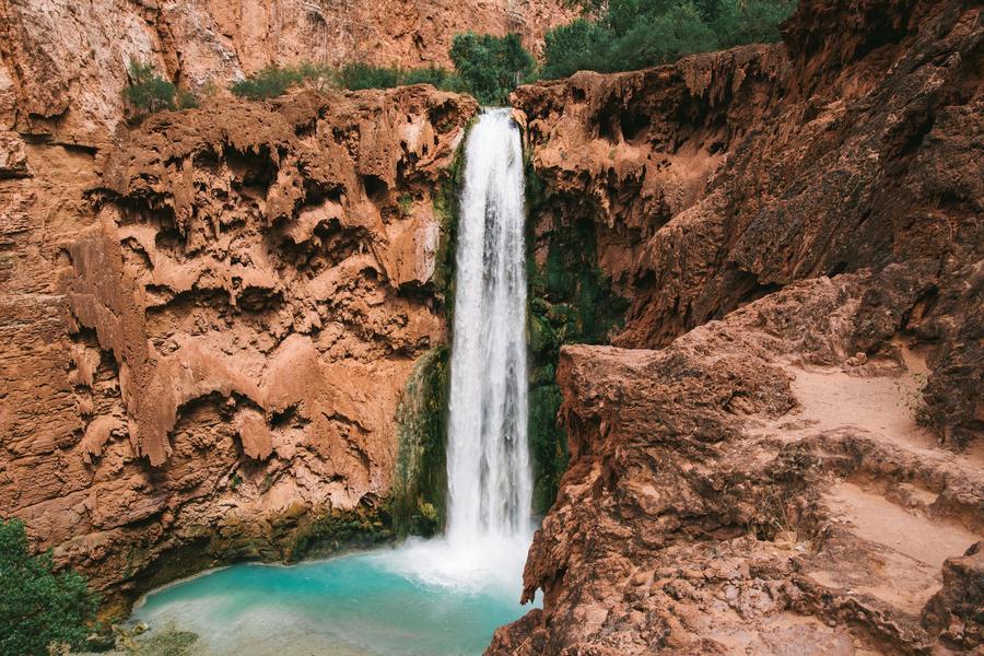 Havasu Falls Trail, top places to hike in the us