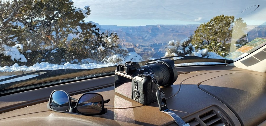 Campervan dashboard, rv rentals grand canyon