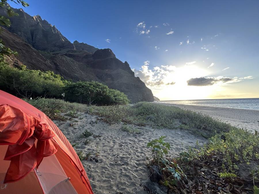 Kalalau Beach, best campground in United States