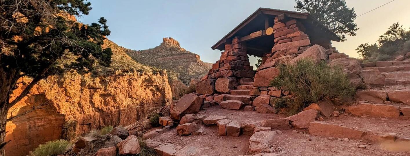 3-Mile Resthouse, hiking the Grand Canyon Bright Angel Trail