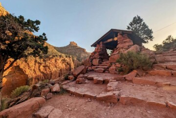 3-Mile Resthouse, hiking the Grand Canyon Bright Angel Trail