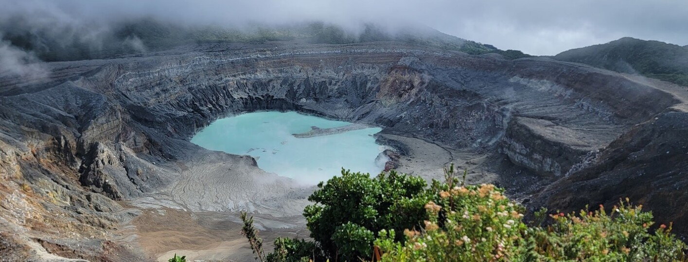 Poas Volcano in Costa Rica, main crater