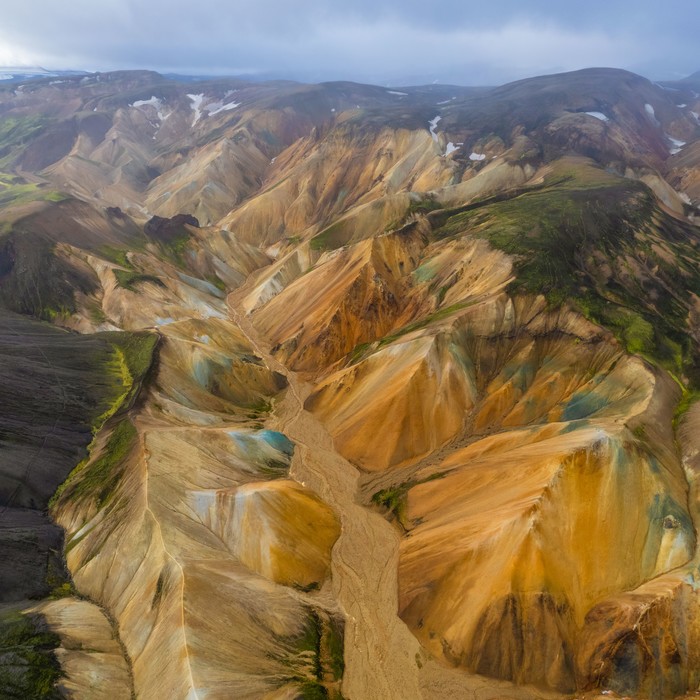 Vista aérea de Landmannalaugar