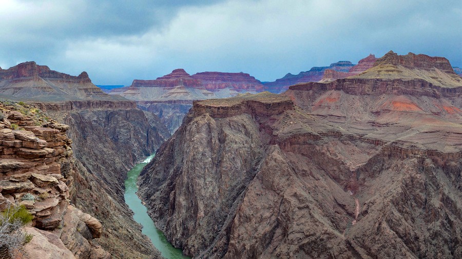 Plateau Point, vistas caminata de Borde a Borde del Gran Cañón