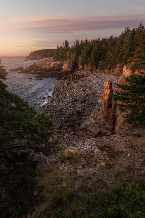 Amanecer en el Parque Nacional Acadia