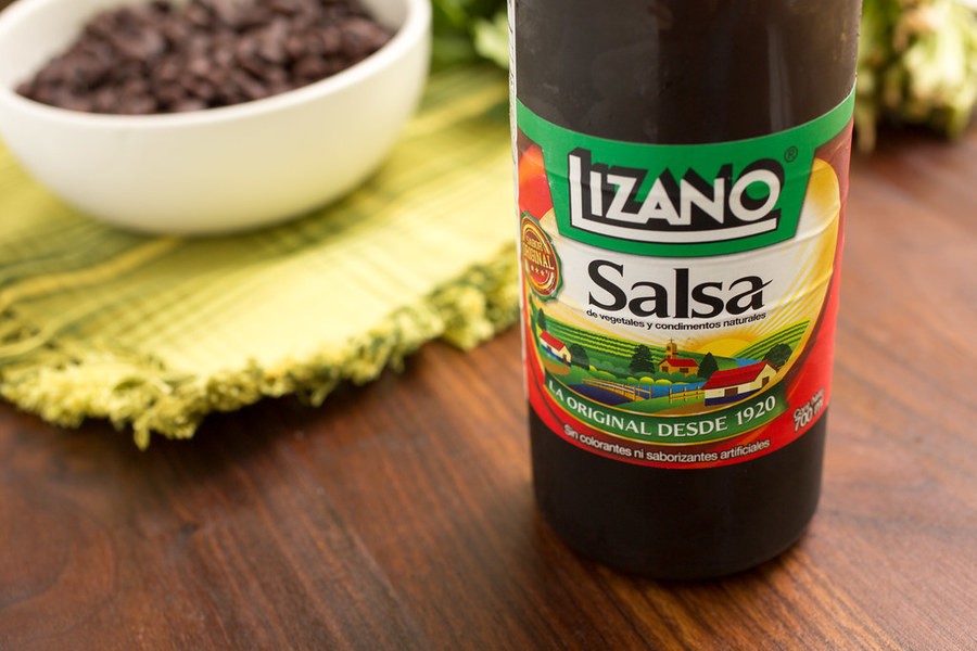 Salsa lizano, something you'll find on any Costa Rican dish