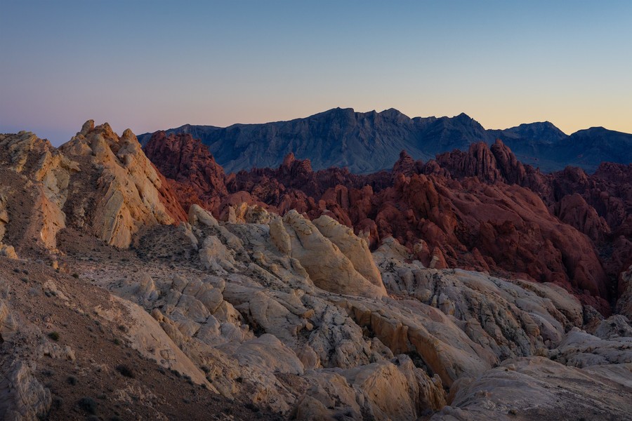 Fire Canyon/Silica Dome, Valley of Fire from Las Vegas