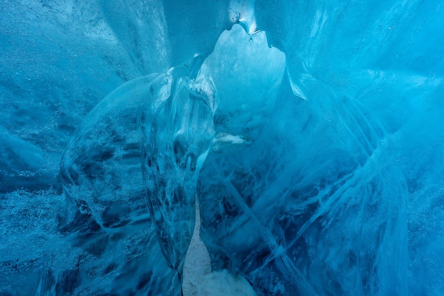 Ice caves in New Zealand