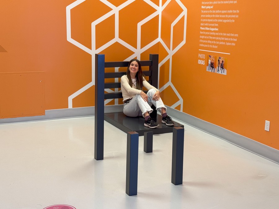 Beuchet Chair at the Museum of Illusions Las Vegas