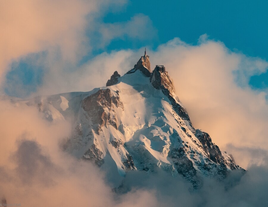 Photograph beautiful peaks in the the French Alps