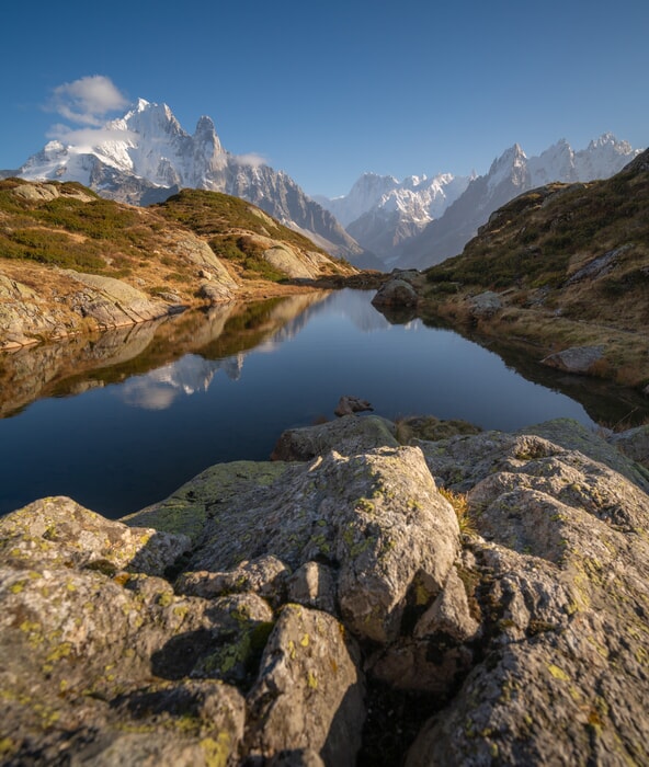 Stunning peaks in the French Alps