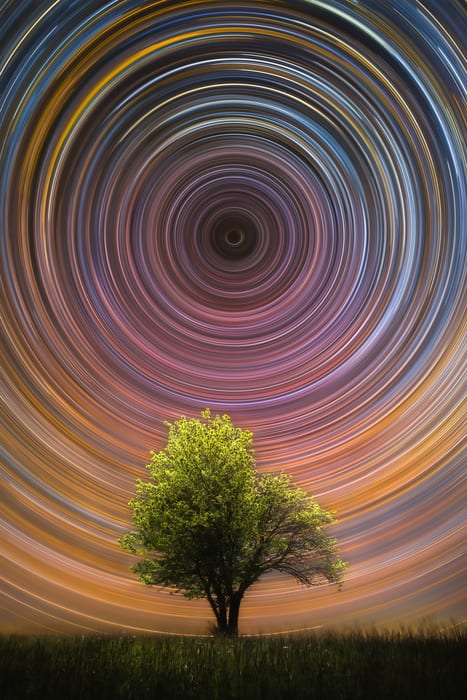 polaris star trails