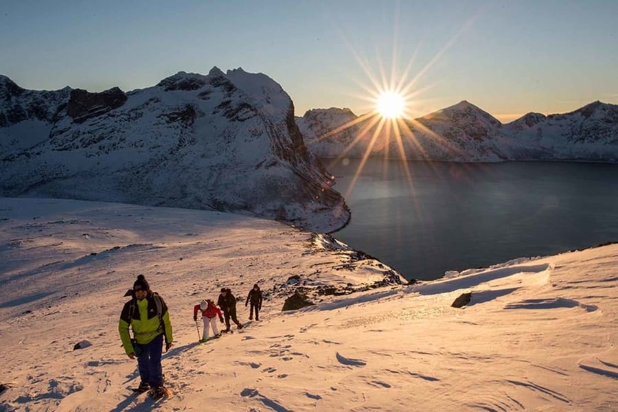 Best Tromso winter tour snowshoeing experience
