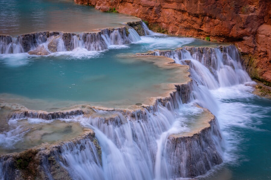 Fotografía de las cataratas Beaver en el Gran Cañón
